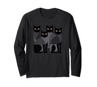 Gothic Cats EMO Grunge Punk Graphic Goth Mid-Century Modern Manga Larga