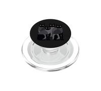 Gothic Cats EMO Grunge Punk Graphic Goth Mid-Century Modern PopSockets PopGrip para MagSafe