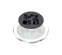 Gothic Cats EMO Grunge Punk Graphic Goth Mid-Century Modern PopSockets PopGrip para MagSafe