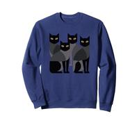 Gothic Cats EMO Grunge Punk Graphic Goth Mid-Century Modern Sudadera