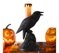 Gothic Crow Lamp - Birds Table Light Raven Table Lights Vintage Resin Crow