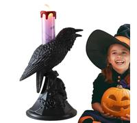 Gothic Crow Lamp - Vintage Resin Bird Table Lamp, 4.72*3.54*7.87 Inches