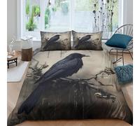 Gothic Dark Art Funda de Edredón Juego de Ropa de Cama de 3 Piezas Impresión 3D Cierre de Gothic Dark Arte Funda Edredon Funda de Almohada a Juego Suave for niños y niñas Super King（260x220cm）