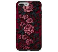 Gothic Dark Floral Black Lace Valentine Carcasa para iPhone 7 Plus/8 Plus