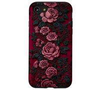 Gothic Dark Floral Black Lace Valentine Carcasa para iPhone SE (2020) / 7/8