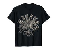 Gothic Death Rider Occult Urban Streetwear Heavy Metal Y2K Camiseta