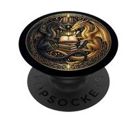 Gothic Dragon Wings Book Lover Librarian Fantasy Bookish PopSockets PopGrip Adhesivo