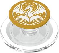 Gothic Dragon Wings Book Lover Librarian Fantasy Bookish PopSockets PopGrip para MagSafe