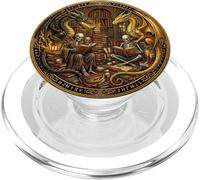 Gothic Dragon Wings Book Lover Skeleton Fantasy Bookish PopSockets PopGrip para MagSafe