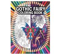 Gothic Fairy Coloring Book: 100 Fantasy Designs for Adults: Dark Fairytale Art for Relaxation and Creative Expression