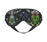 Gothic Fairy Garden02 - Máscara de ojos opaca suave de doble cara para dormir por la noche, para viajes