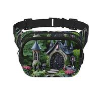 Gothic Fairy Garden04 - Riñonera estampada para mujeres y hombres, con correa ajustable para viajes, senderismo, ciclismo