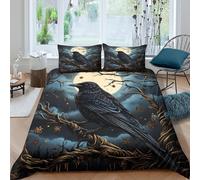 Gothic Fantasy Art Funda Edredon Juego de Ropa de Cama de 3 Piezas Impresión 3D Cierre de Gothic fantasía Arte Funda de Edredón Funda de Almohada a Juego for Adolescentes King（220x240cm）
