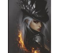 Gothic Flame Sorcerer Composition Notebook: A Dark Fantasy College-Ruled Journal for Spellcraft, RPG Notes, and Creative Writing