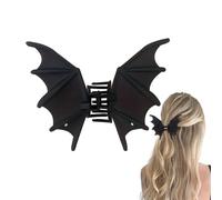 Gothic Fledermaus Haarklammer - Große 3D Fledermausflügel Haarspange Aus Metall - Rutschfester Klauenclip Für Dickes & Dünnes Haar - Gruseliger Haarschmuck Für Halloween, Cosplay & Gothic-Styles