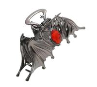 Gothic Hair Clips, Bat Design Metal Barrettes, Non Slip Hair Accessories with Strong Grip for Girls, Interactive Horror Themed Hairpins to Halloween, Cosplay, Party Styling 3.94x1.97 Inches