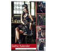 Gothic Kalender - Ein Jahr voller Gothic-Mystik und Eleganz (Wandkalender 2026 DIN A3 hoch), CALVENDO Monatskalender: Tauche ein in die ... Gothic: 12 Monate voller Ästhetik und Magie