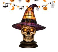 Gothic Lamps, Acrylic USB Powered Halloween Witch Hat Night Light