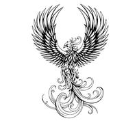 Gothic Living Room Decoration - Black Wall Artwork | Lion Angel Skeleton Figurine, Decorative phonix Iron Sculpture, Dark Theme Hanging Accent Piece, Spooky Silhouette Ornament For Apartment, Studio