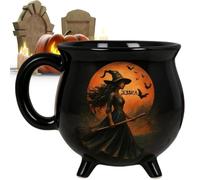 Gothic Mug | 350ML Halloween Drinking Cup | Ceramic Witchy Ceramic Mug | Fo
