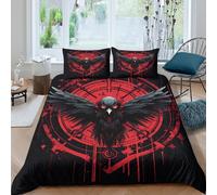 Gothic Mystical Funda Edredon Microfibra Juego de Ropa de Cama de 3 Piezas Impresión 3D Cierre de Gothic místico diseño Funda de Edredón Funda de Almohada a Juego for Adultos Super King（260x220cm）