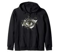 Gothic Nature Eye Illustration in Surreal Style Sudadera con Capucha