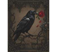 Gothic Nocturne - Dark Aesthetic Notebook with Raven: Wide Ruled Journal • 150 Pages 7,5"X9,25" •: Dark Gothic Aesthetic • Vintage Occult Style ... on the cover for Writing, Journaling & Notes