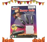 Gothic Press On Nails - 10 Pcs Halloween Long False Nails for Women