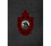 Gothic Raven in Red Frame Sketchbook - Cream Color Interior Sketch Pages for Gothic Art - Sketch Pages Numbered: This Sketch Book (Sketchbook) is a ... doodling, writing, and brainstorming.