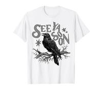 Gothic Raven See Ya Soon Meme Crow Design Camiseta