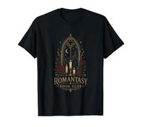 Gothic Romantasy Reader Moonlit Castle Roses Mood Camiseta