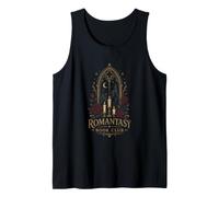 Gothic Romantasy Reader Moonlit Castle Roses Mood Camiseta sin Mangas