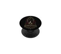 Gothic Romantasy Reader Moonlit Castle Roses Mood PopSockets PopGrip Adhesivo