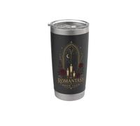 Gothic Romantasy Reader Moonlit Castle Roses Mood Vaso térmico de acero inoxidable de doble pared