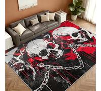 Gothic Skull Alfombra 180x240cm, Hip Hop Graffiti Alfombras for Living Room