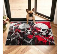 Gothic Skull Alfombra 60x90cm, Hip Hop Graffiti Alfombras for Bedroom