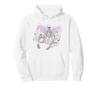 Gothic Skull Fairy Skeleton Graphic Y2K Aesthetic Fairycore Sudadera con Capucha