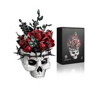 Gothic Skull Rose Bouquet Set - Perfect Halloween Decor for UK Homes with a Dark Aesthetic