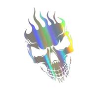 Gothic Skull Stickers for Cars | Waterproof Reflective Skull PVC Stickers | Car Body Decoration Decals | Gothic Skulls Design for Motorcycle Laptop Refrigerator Use