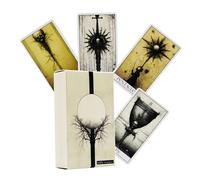 Gothic Tarot Cards, 78-Piece Unique Divination Deck, Mysterious Tarot Set Beginners Men Women, Occult-Themed Playing Supplies for Family Readings, Parties, Spiritual Gatherings