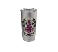 Gothic Weird Girl Mantis Praying Mantis Bug Vaso térmico de acero inoxidable de doble pared
