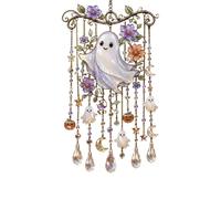 Gothic Wind Chimes for Outside 2D Acrylic Bell Decoration Crystal