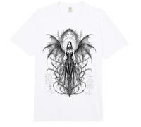 Gothic Winged Dark Fairy Sketch Aesthetic Alt Grunge Comfort Colors Adult Heavyweight T-Shirt