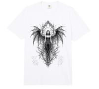 Gothic Winged Dark Fairy Sketch Aesthetic Alt Grunge Comfort Colors Adult Heavyweight T-Shirt
