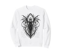 Gothic Winged Dark Fairy Sketch Aesthetic Alt Grunge Sudadera