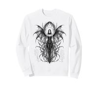 Gothic Winged Dark Fairy Sketch Aesthetic Alt Grunge Sudadera