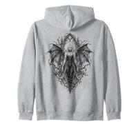 Gothic Winged Dark Fairy Sketch Aesthetic Alt Grunge Sudadera con Capucha