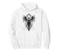 Gothic Winged Dark Fairy Sketch Aesthetic Alt Grunge Sudadera con Capucha
