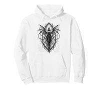 Gothic Winged Dark Fairy Sketch Aesthetic Alt Grunge Sudadera con Capucha