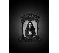 Gothic Woman Holding Candle in Black Frame Sketchbook - Cream Color Interior Sketch Pages for Gothic Art - Sketch Pages Numbered: This Sketch Book ... doodling, writing, and brainstorming.
